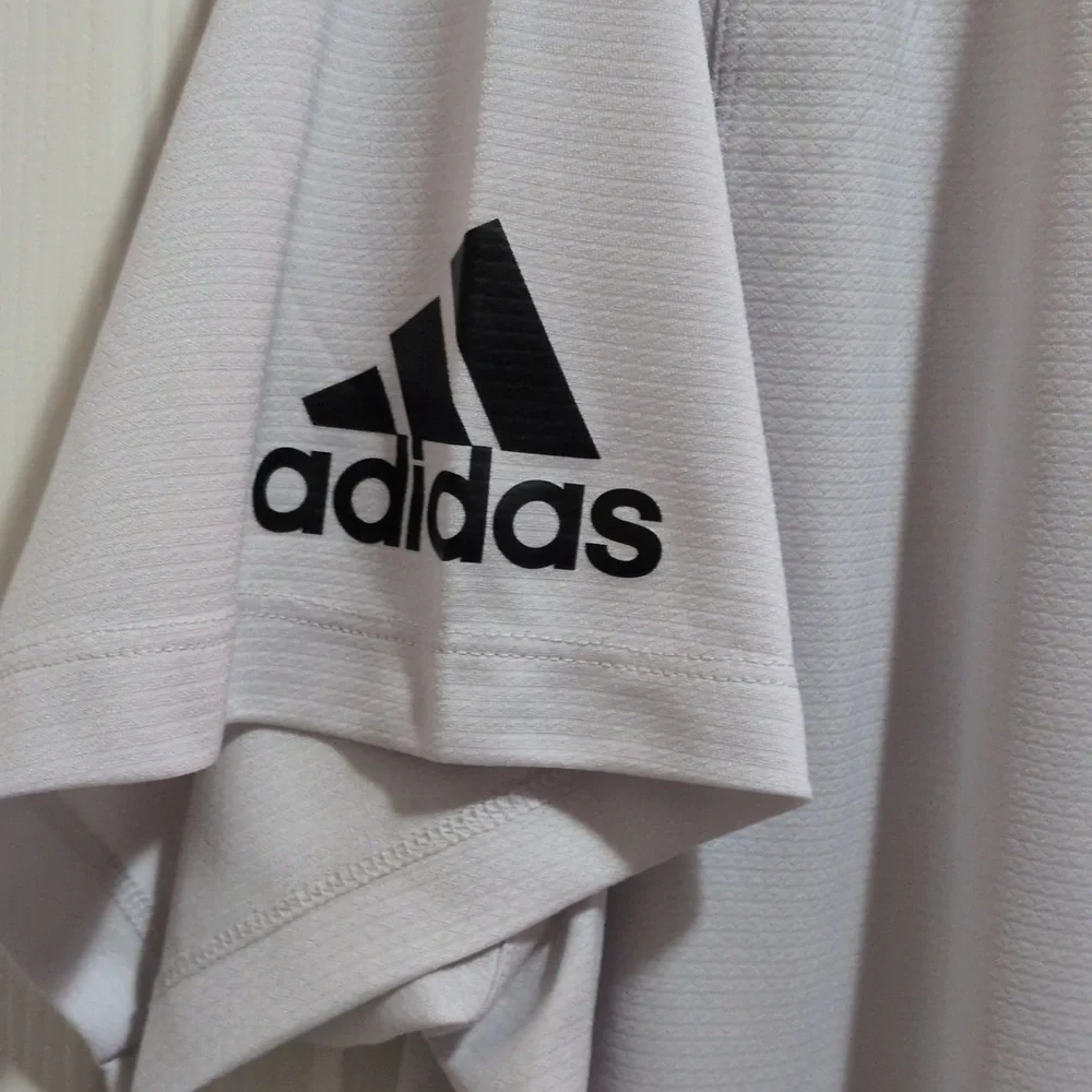adidas Climalite Free Lift Men's Gray Short Sleeve Performance Shirt Size XL